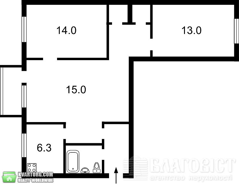 Sell 3-room apartment. Киев, Лаврская — photo 4