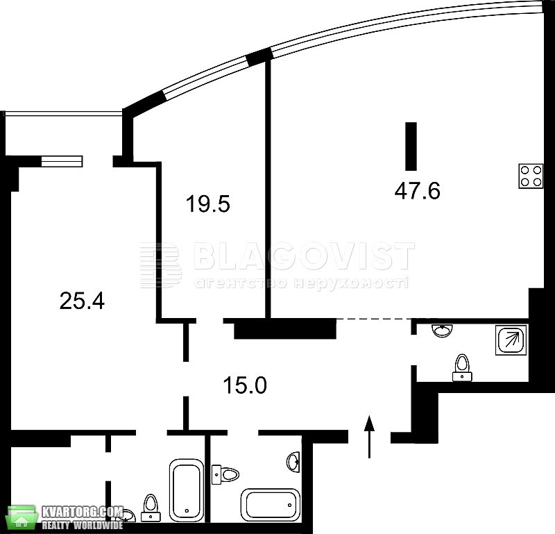 Sell 3-room apartment. Киев,  40-летия Октября просп — photo 1