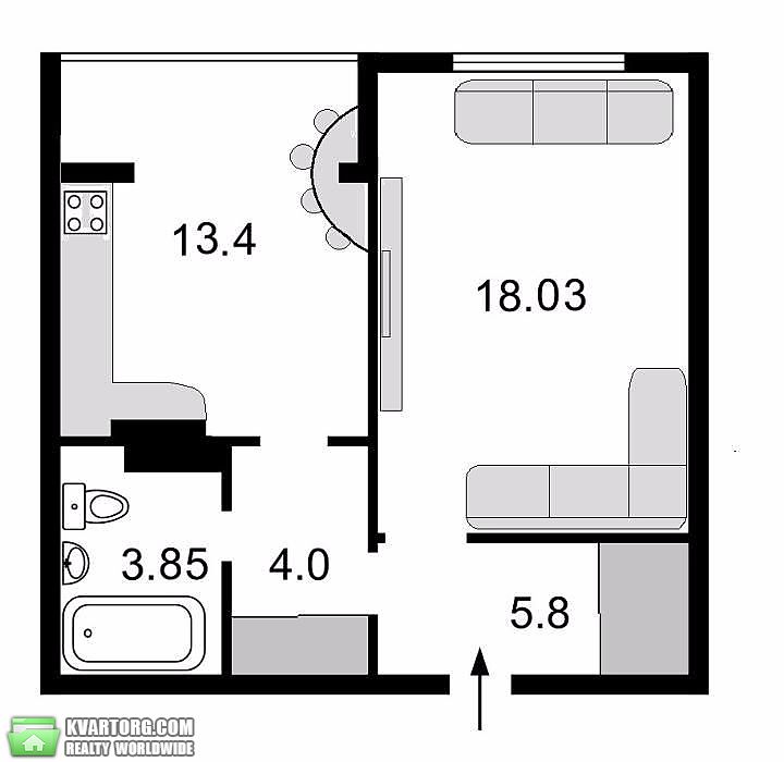 Sell 1-room apartment. Киев,  Закревского — photo 4