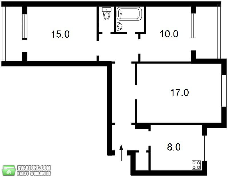 Sell 3-room apartment. Киев,  Северная — photo 2