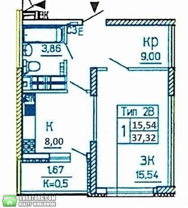 продам 1-комнатную квартиру. Киев,   Крушельницкой - фото 3