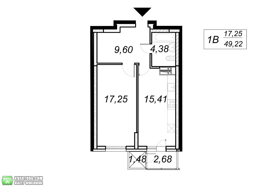 Sell 1-room apartment. Киев,  Ясиноватский пер — photo 4