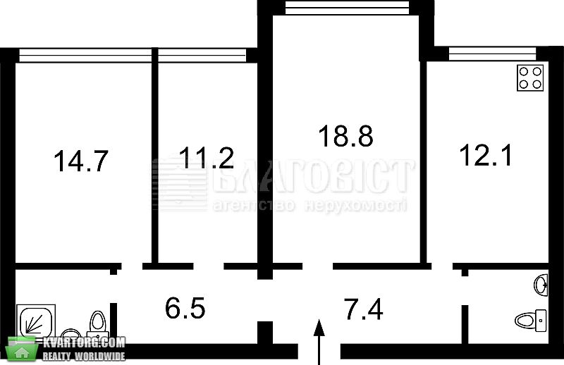 Sell 3-room apartment. Киев, ивана франка — photo 2