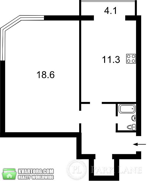 Sell 1-room apartment. Киев, Гмыри — photo 4