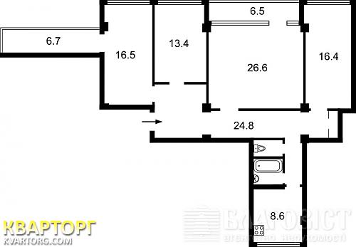 Sell 4-room apartment. Киев,  Владимирская — photo 2