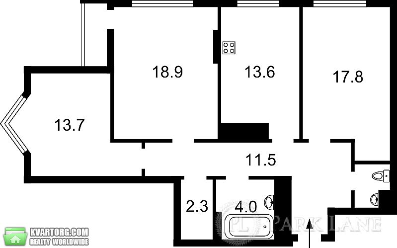 Sell 3-room apartment. Киев,  Воскресенская — photo 1