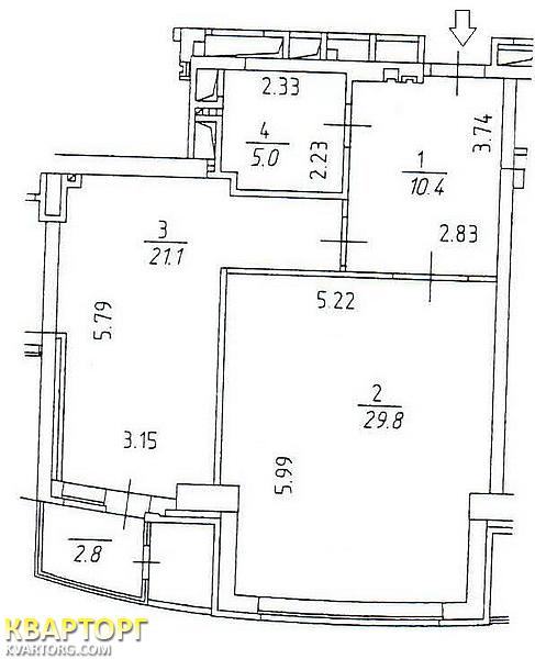 Sell 1-room apartment. Киев, Леси Украинки — photo 2