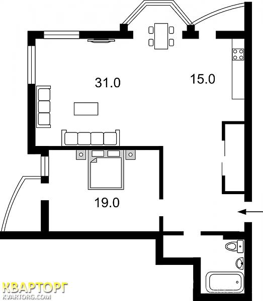 Sell 3-room apartment. Киев,  Львовская — photo 4