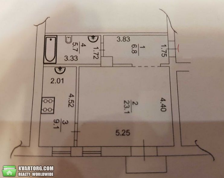 Sell 1-room apartment. Киев,  Бастионная — photo 7