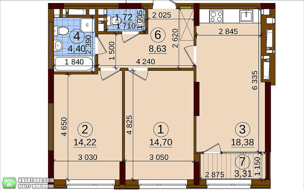 Sell 2-room apartment. Киев,  Правды пр — photo 5