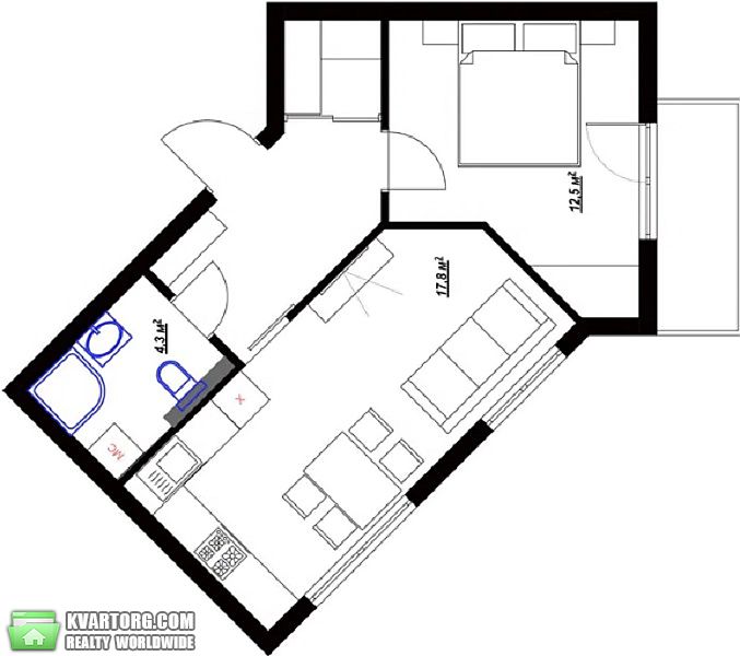 Sell 1-room apartment. Киев,  Метрологическая — photo 8