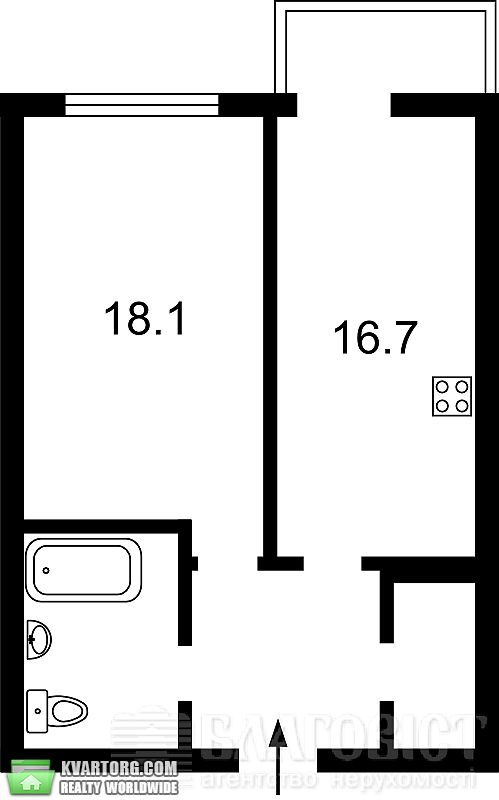 Sell 1-room apartment. Киев,  Барбюса — photo 7