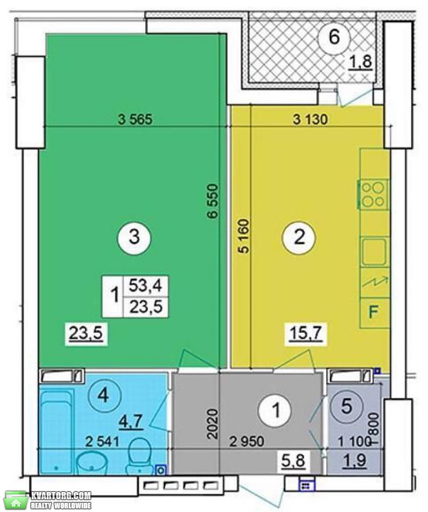 Sell 1-room apartment. Киев,  Теремковская — photo 2