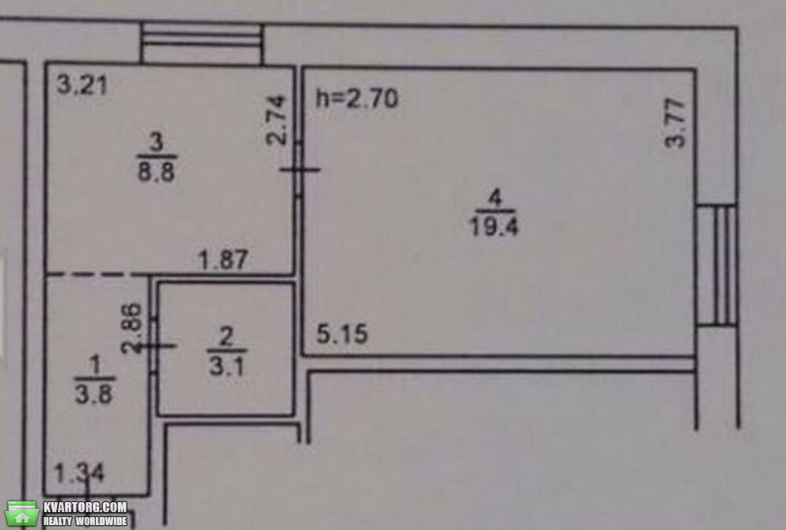 Sell 1-room apartment. Киев,  Попова — photo 10