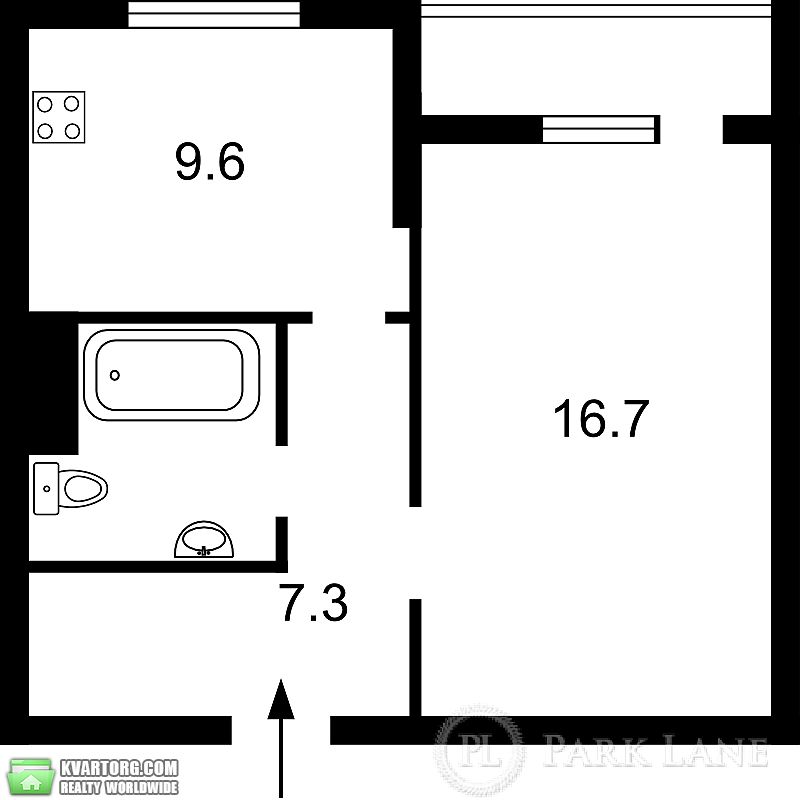 Sell 1-room apartment. Киев,  Ломоносова — photo 3