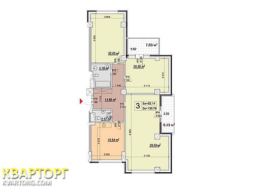 продам 3-комнатную квартиру. Киев,   Драгомирова - фото 5