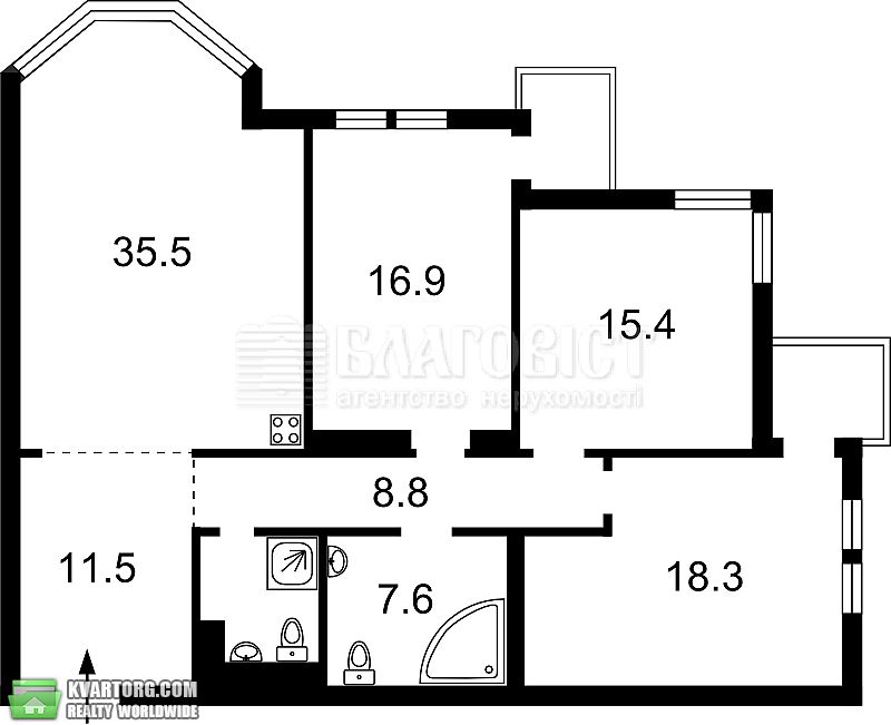 Sell 3-room apartment. Киев,  Тимошенко — photo 1