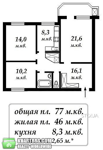 Sell 3-room apartment. Киев, Дубововго — photo 10