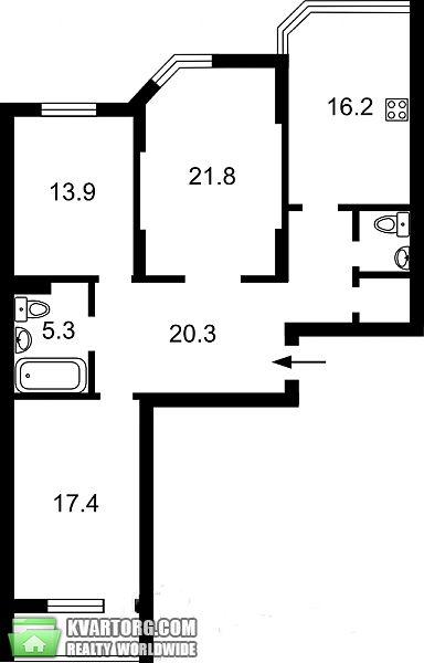 Sell 3-room apartment. Киев, Ломоносова — photo 2