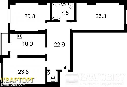 Sell 3-room apartment. Киев,  Окипной — photo 2