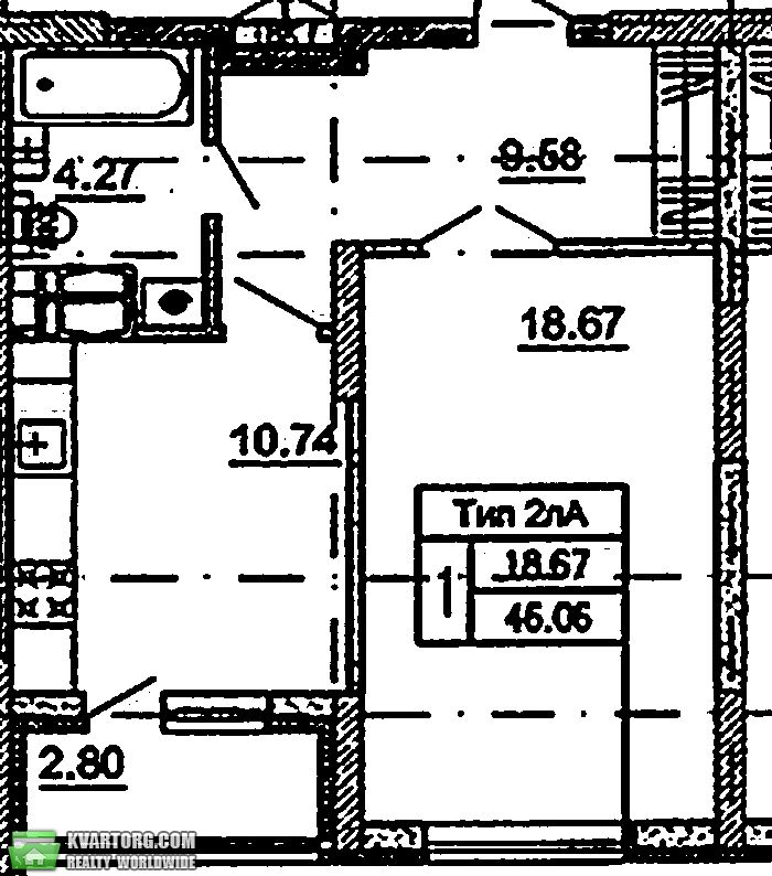 Sell 1-room apartment. Киев,  Краковская — photo 2
