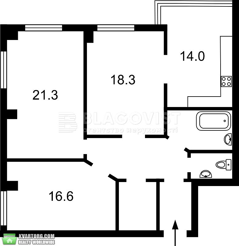 Sell 3-room apartment. Киев, В.Китаївська — photo 2