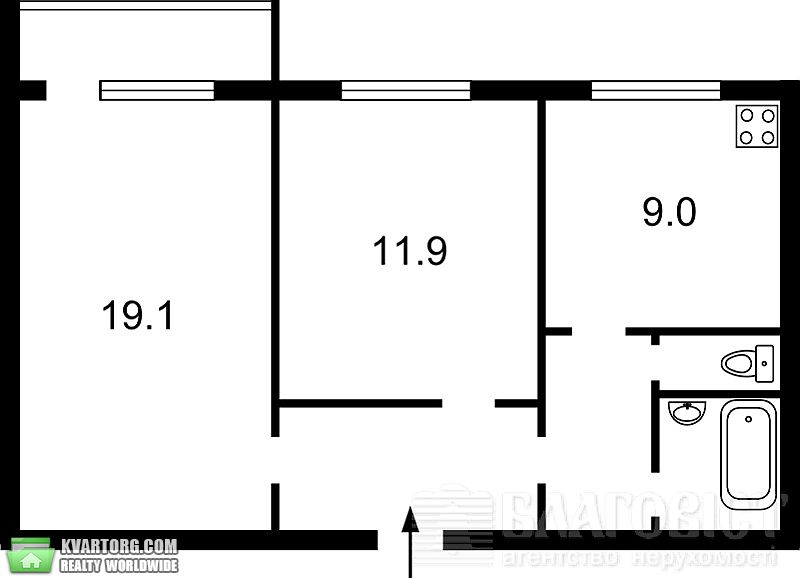 Sell 2-room apartment. Киев,  Бальзака — photo 3