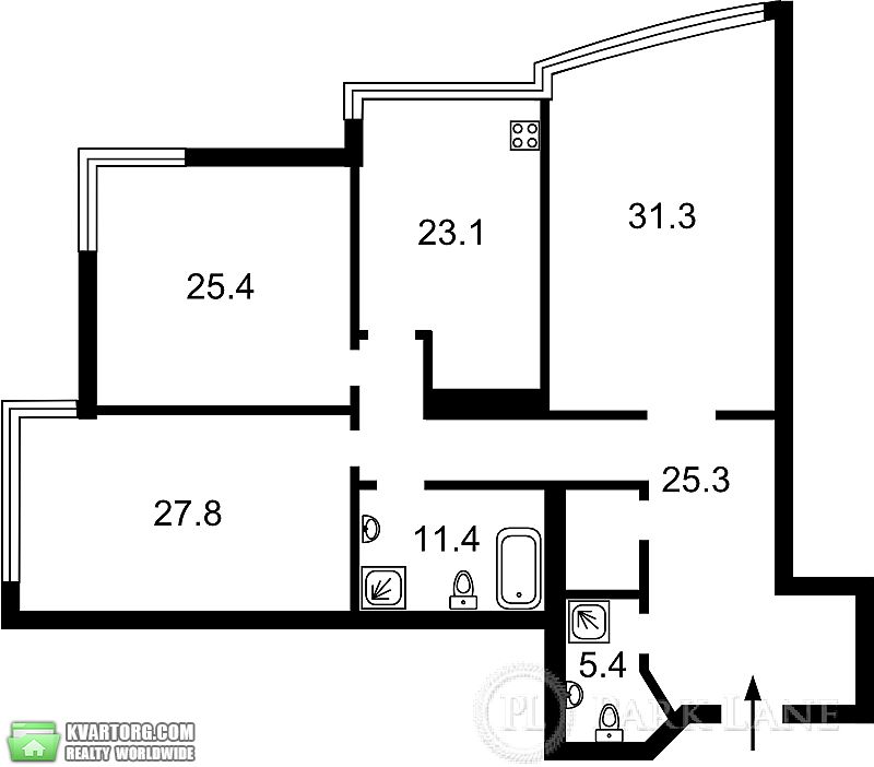 Sell 3-room apartment. Киев, Кловский спуск — photo 2