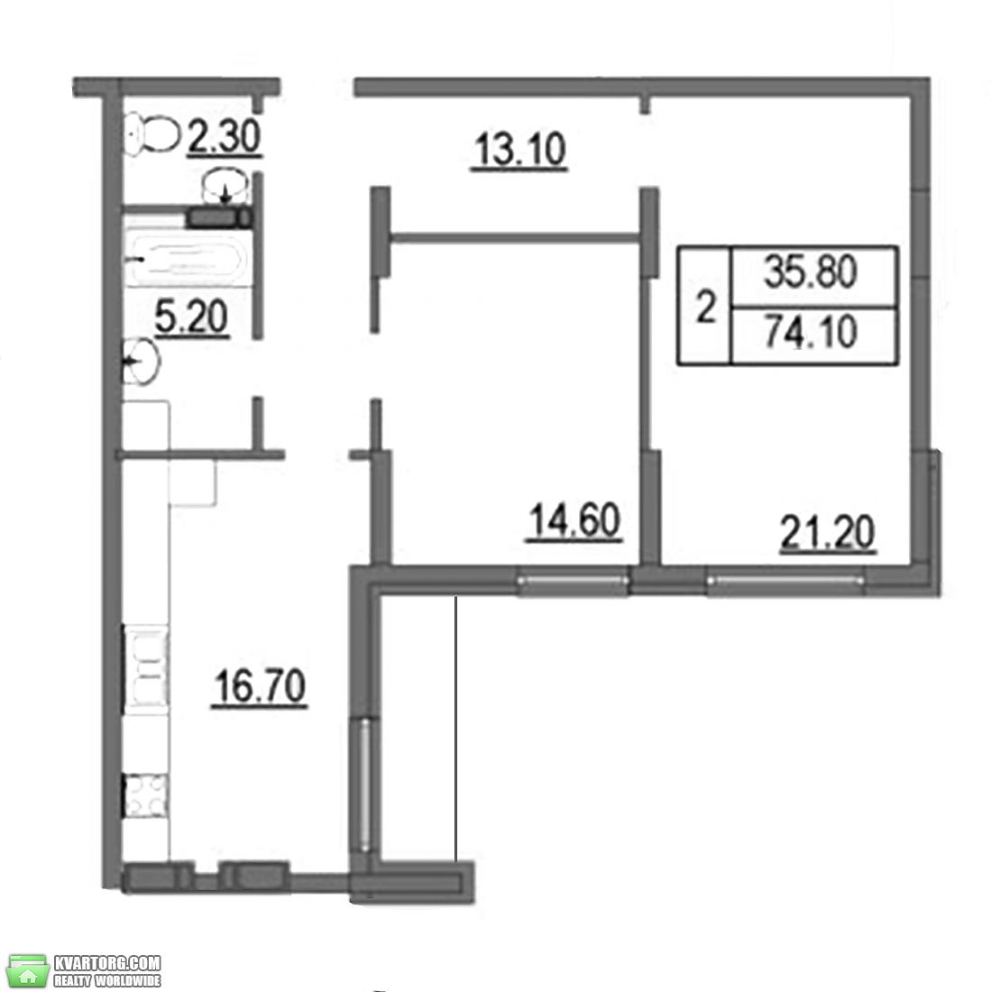 Sell 2-room apartment. Киев,  Конева — photo 2