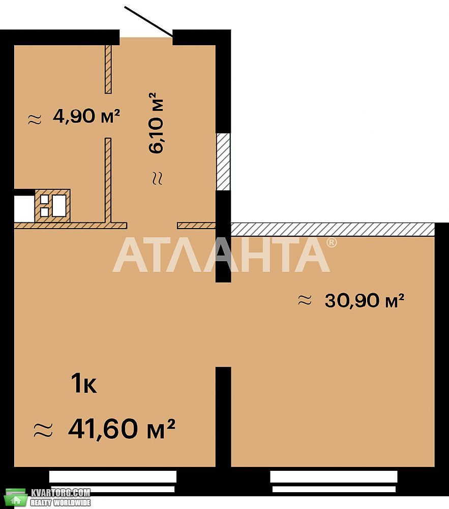 Sell 1-room apartment. Одесса, Литературная — photo 2