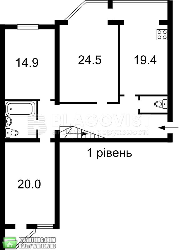 Sell multi-room apartment. Киев,  Ломоносова — photo 3