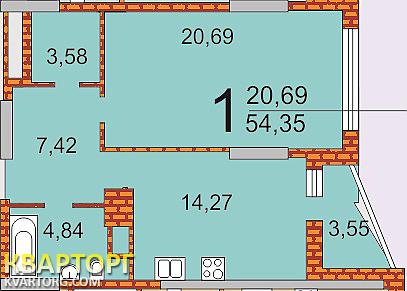Sell 1-room apartment. Киев,  Пчелки — photo 4