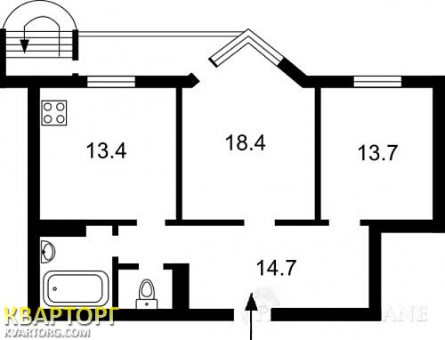 Sell 2-room apartment. Киев, Харьковское шоссе — photo 2