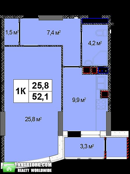 Sell 1-room apartment. Киев,  Механизаторов — photo 5