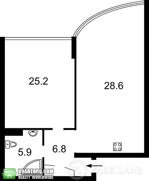 Sell 2-room apartment. Киев, Кольцова бул — photo 9