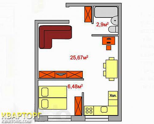 Sell 1-room apartment. Одесса, Платановая — photo 5