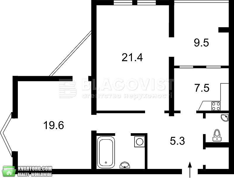 Sell 3-room apartment. Киев,  Ломоносова — photo 3