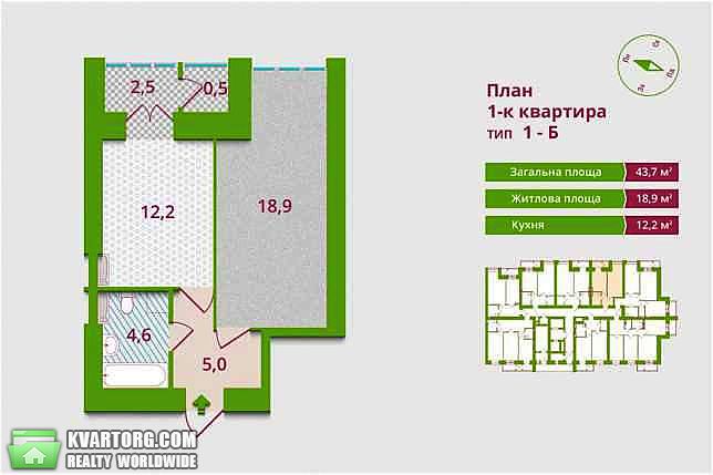 Sell 1-room apartment. Киев,  Островского — photo 2