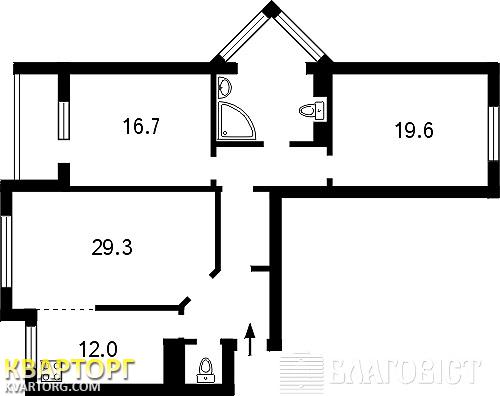 Sell 3-room apartment. Киев,  40-летия Октября просп — photo 7