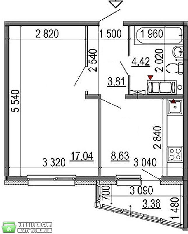 Sell 1-room apartment. Киев,  Глушкова пр — photo 3