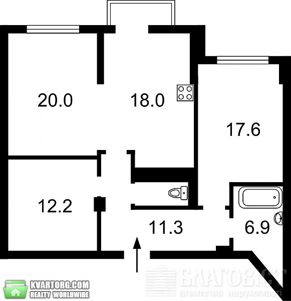 Sell 2-room apartment. Киев, Окипной — photo 6