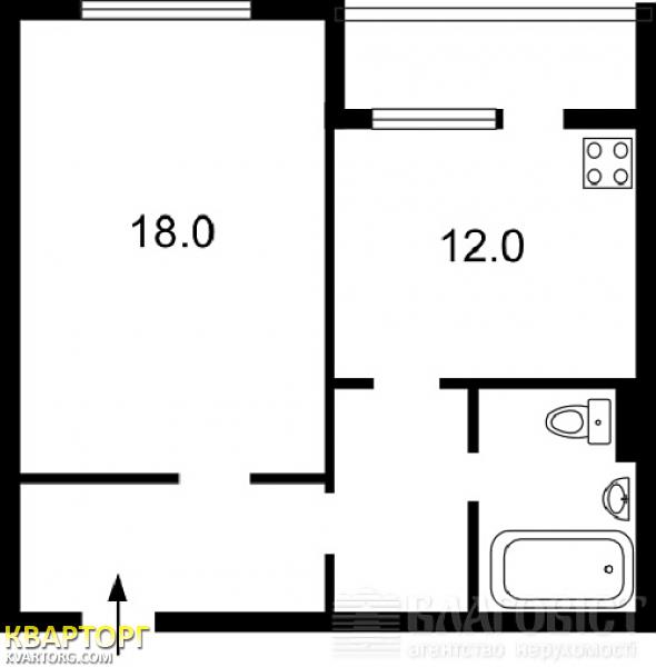 Sell 1-room apartment. Киев,  Закревского — photo 2