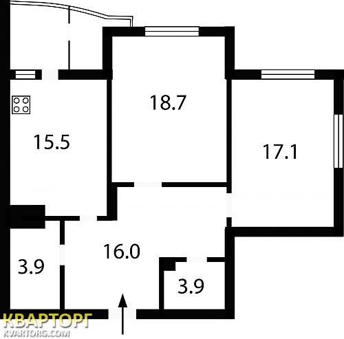 Sell 3-room apartment. Киев,  Львовская — photo 4