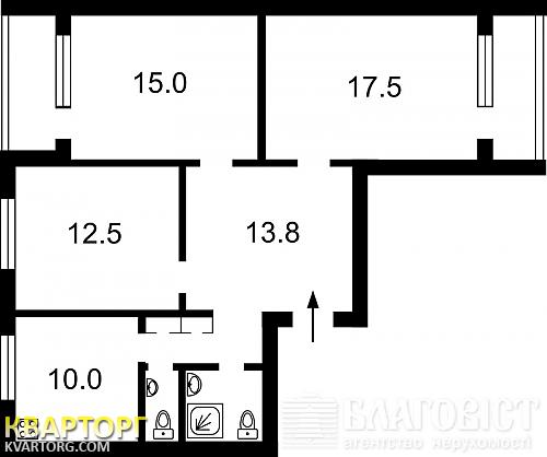 Sell 3-room apartment. Киев,  Залки — photo 2