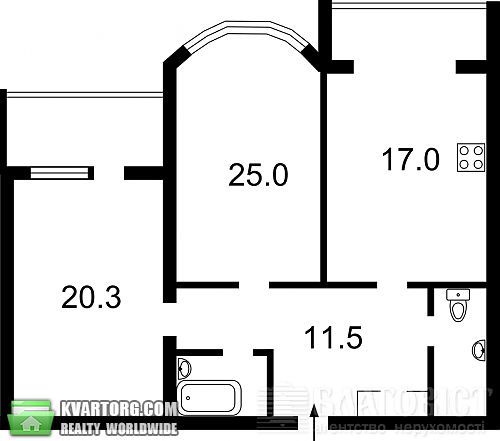 Sell 2-room apartment. Киев, Расковой — photo 6