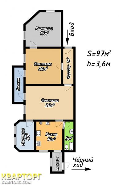 Sell 4-room apartment. Одесса, Новосельского — photo 10