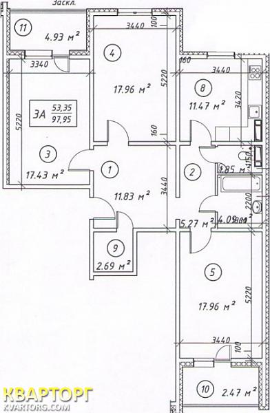 Sell 3-room apartment. Киев,  Здолбуновская — photo 2