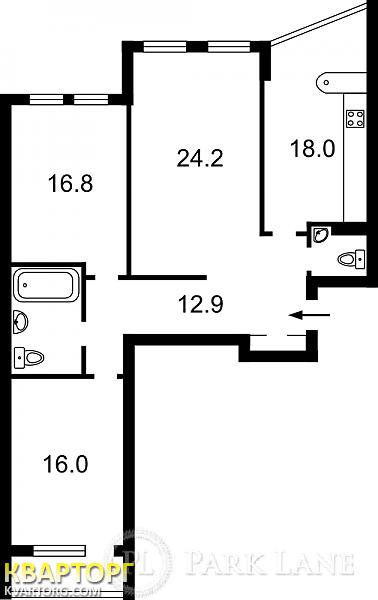 Sell 3-room apartment. Киев,  Бажана — photo 4