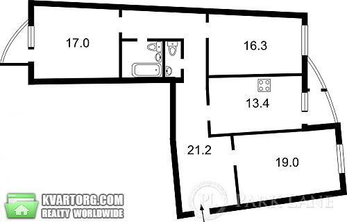 Sell 3-room apartment. Киев, Днепровская наб — photo 2