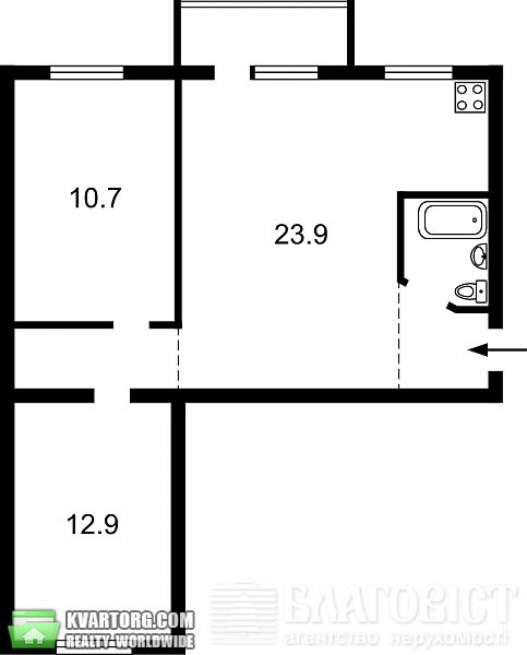 Sell 3-room apartment. Киев, 40-летия Октября просп — photo 2